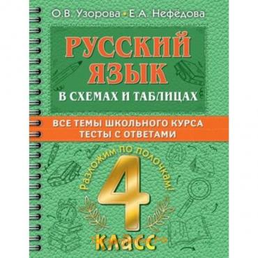 Русский язык в схемах и таблицах с тестами. 4 класс. Узорова О.В., Нефедова Е.А.