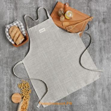 Фартук  "Душевная кухня" 60х70 см, 50% хлопок, 50% п/э, рогожка 158 г/м2