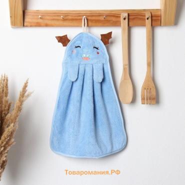 Салфетка декоративная  "Дракончик" 25х34 см, 280 г/м2 микрофибра, 100% п/э
