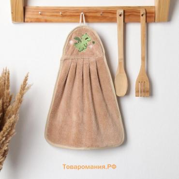 Салфетка декоративная  "Летящий дракончик" 25х34 см, 280 г/м2 микрофибра, 100% п/э